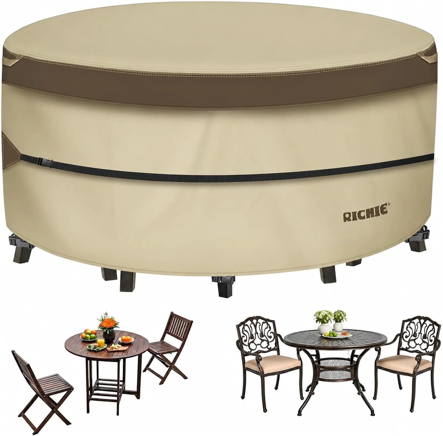 Discount Round Patio Furniture Cover Waterproof