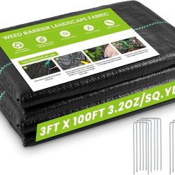 Alternative view of Discount Weed Barrier Landscape Fabric Heavy Duty, 3.2oz Woven Geotextile Fabric