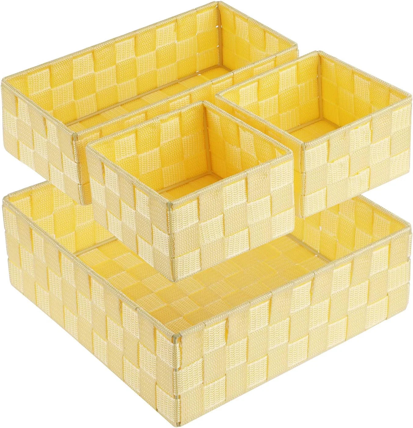 Discount Woven Storage Baskets for Organizing 6 Pack, Large&Small Storage Cube Bins Set for Bathroom, Storage Boxes - Image 17