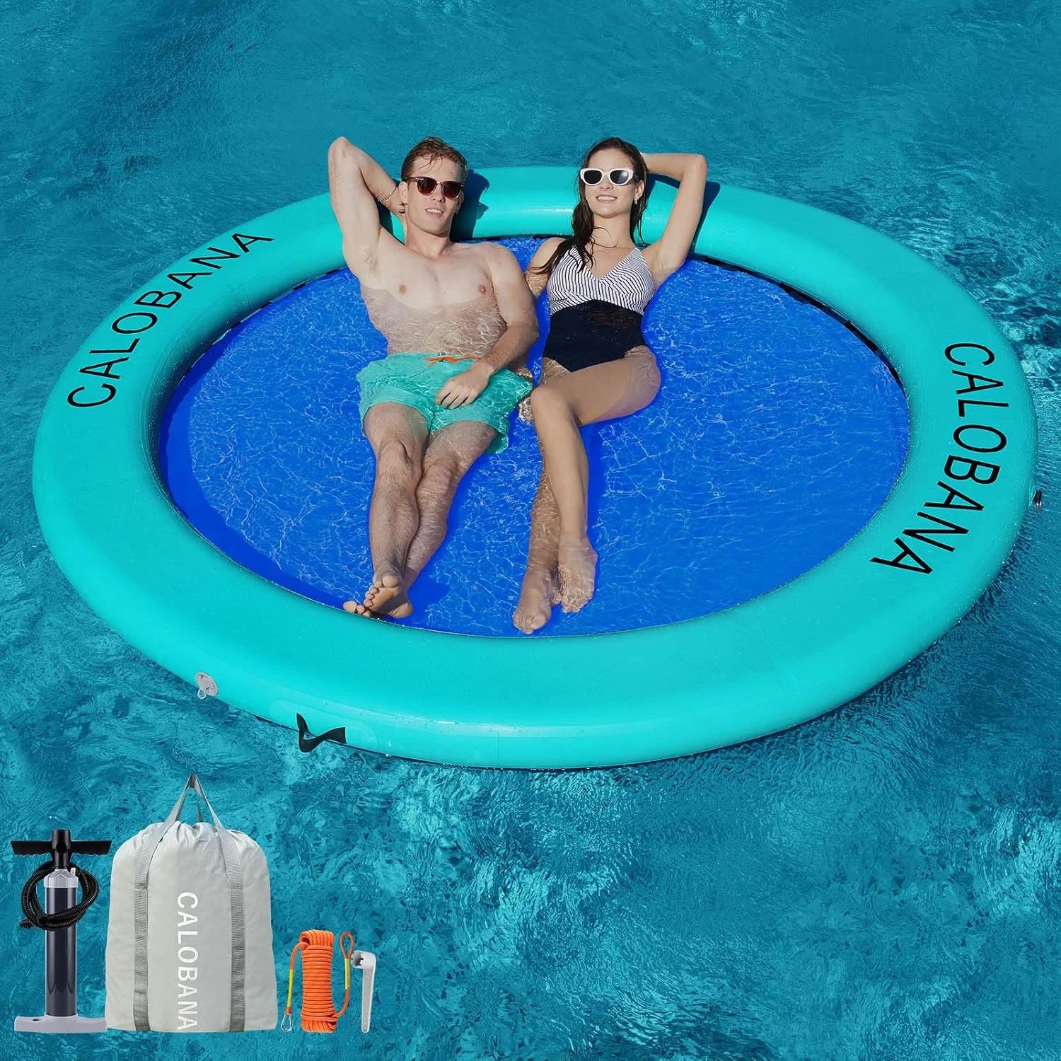Discount Inflatable Water Hammock for Adults Lake Party Multi Person - Image 14