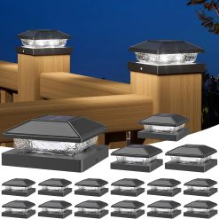 Discount Solar Post Cap Lights, 4x4 Post Solar Light Cool White, White 12 Pack " For Home Projects