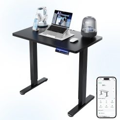 Alternative view of Discount HUANUO 32 Small Electric Standing Desk Adjustable Height, 4 Memory Height Settings