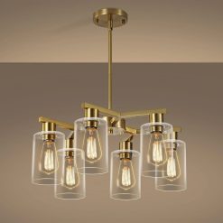 Discount 4-Light Modern Farmhouse Black Chandelier