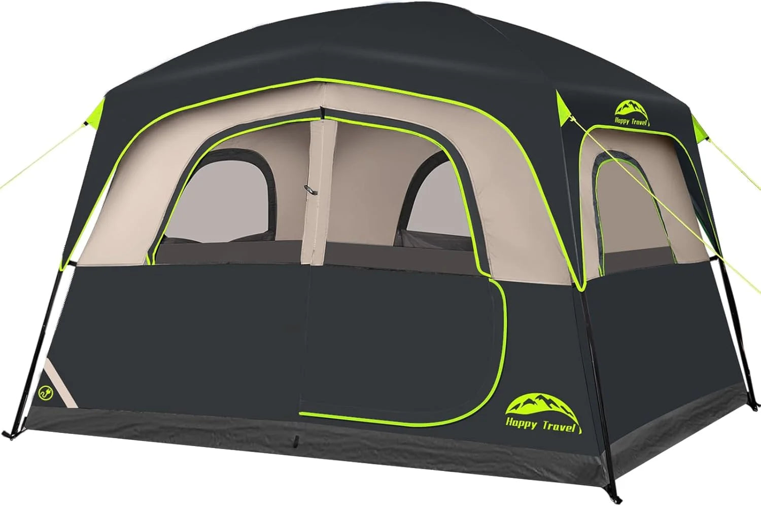 Discount Travel Tent 6 Person Tents for Camping, Waterproof Easy Setup Camping Tent with Rainfly - Image 2