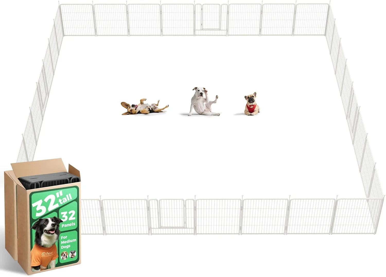 Discount Rollick Dog Playpen, Indoor, 24 H, 8 Panels - Image 66