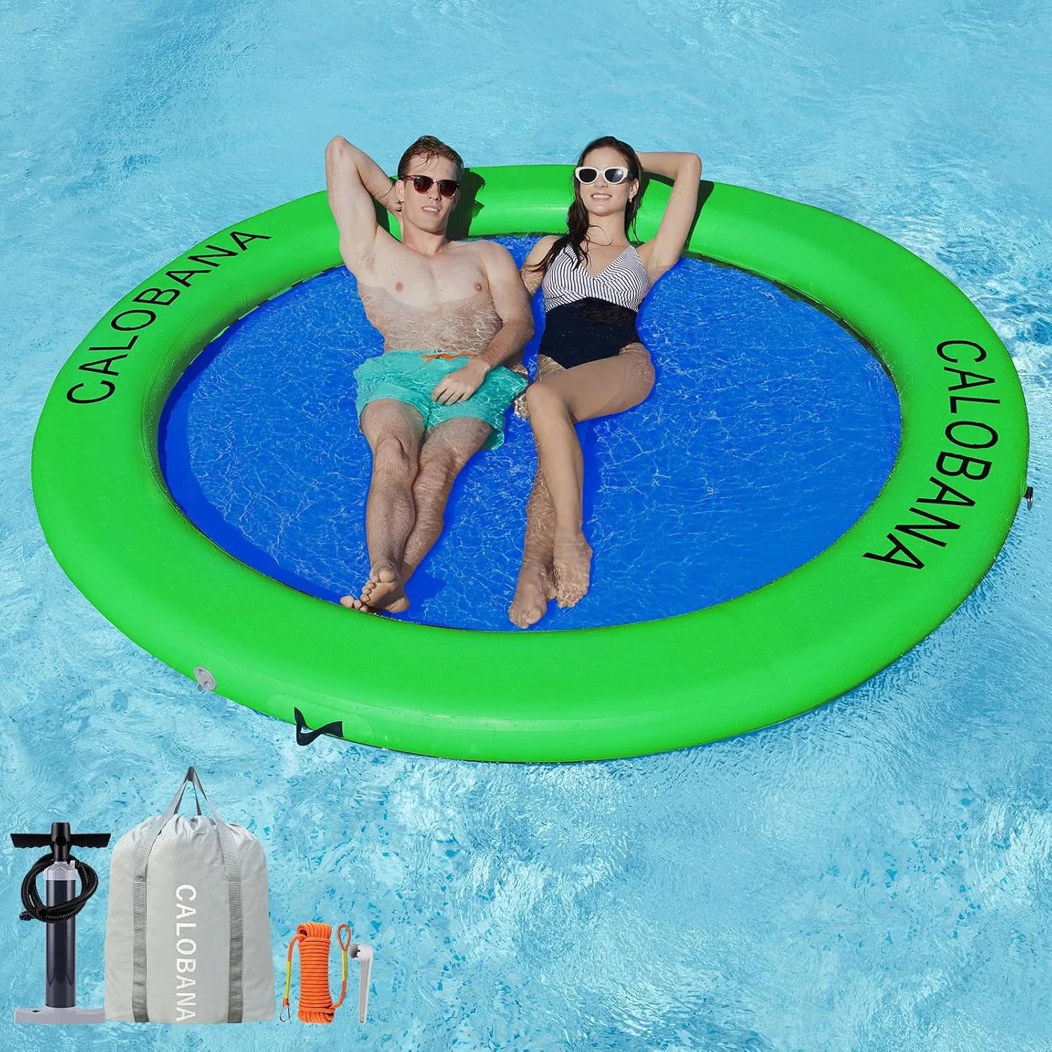 Discount Inflatable Water Hammock for Adults Lake Party Multi Person