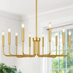 Discount 6-Light Farmhouse Chandelier for Dining Room Lighting Fixtures Hanging