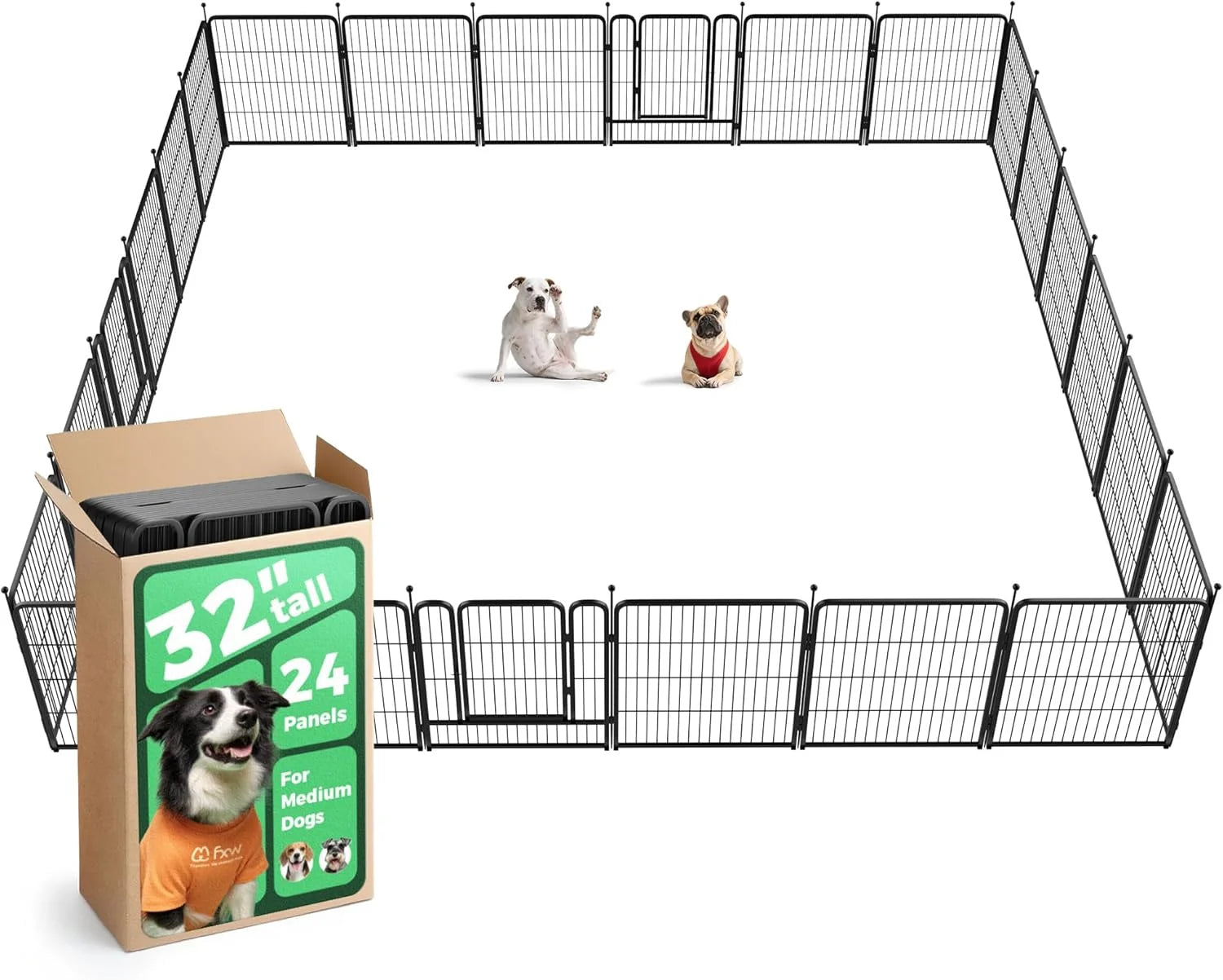 Discount Rollick Dog Playpen, Indoor, 24 H, 8 Panels - Image 17