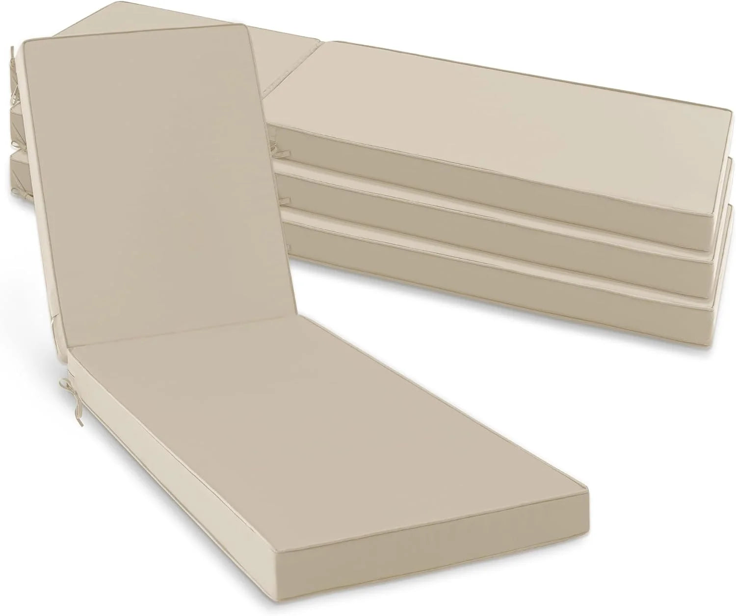 Discount Chaise Lounge Cushions Outdoor Set of 2, Waterproof and Fade Resistant Sun Lounger Replacement Cushion - Image 16