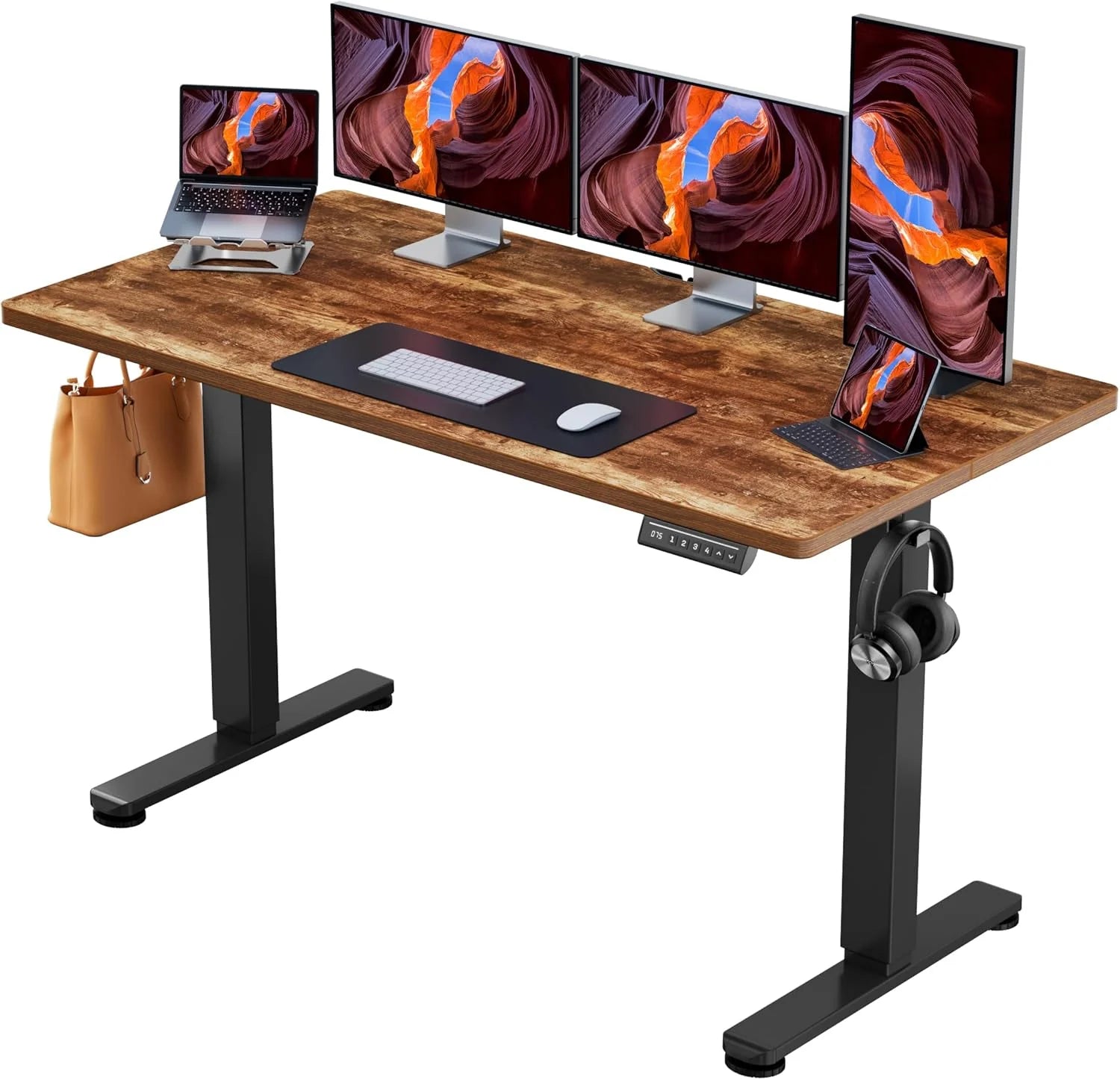 Discount Height Adjustable Electric Standing Desk, 48 x 24 Inches Sit Stand up Desk - Image 36