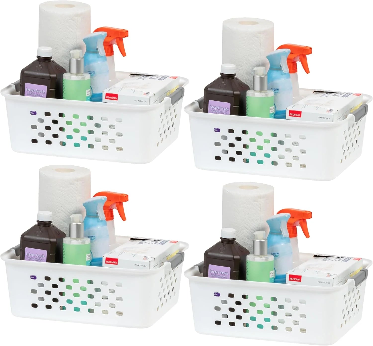 Discount Small Plastic Storage Basket, Black, Organize pantry items, office supplies, crafts, accessories, and household