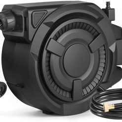 Alternative view of Discount wikiwiki Retractable Garden Hose Reel 1/2 in x 100 ft, Heavy Duty Wall Mounted Hose Reel with 10- Function Sprayer