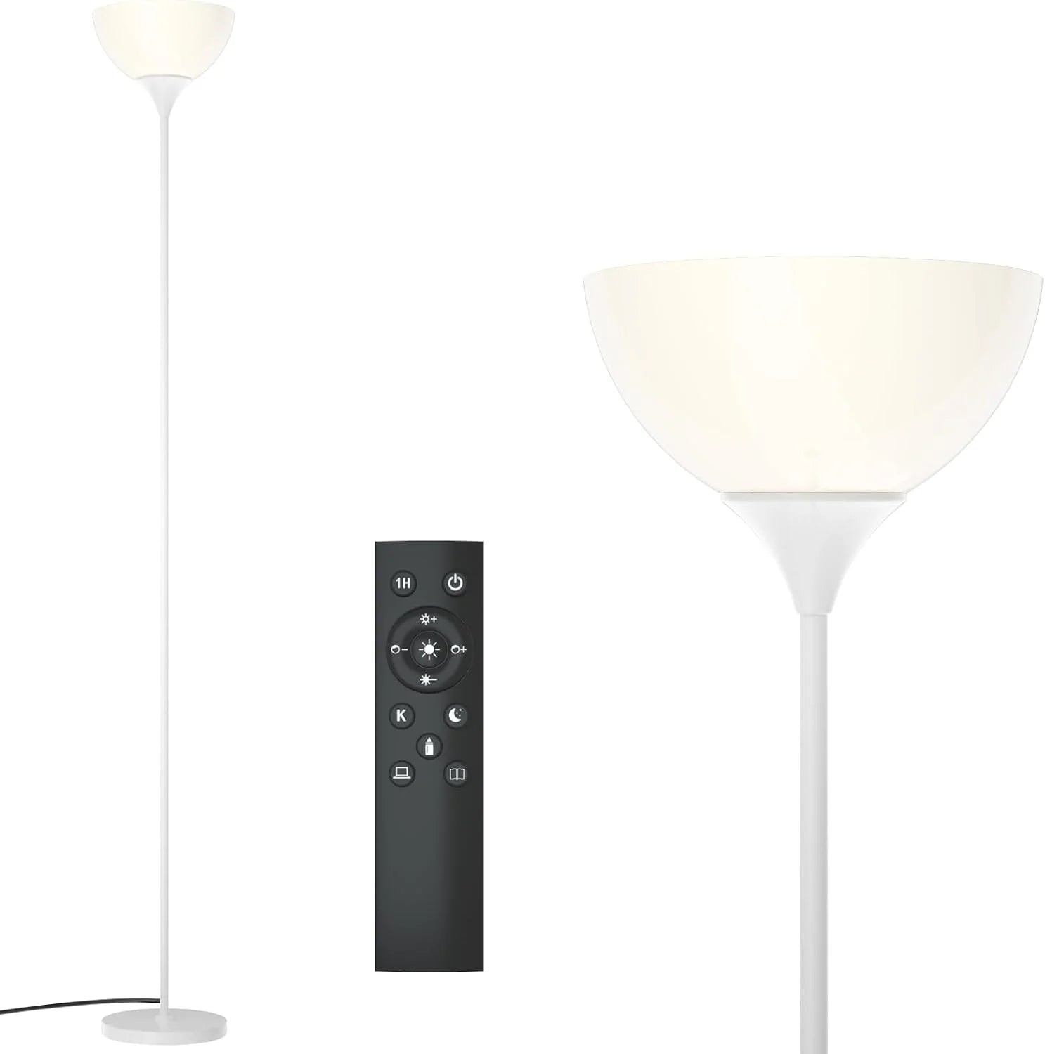 Discount PESRAE Floor Lamp, Remote Control, Bulb Included - Image 2