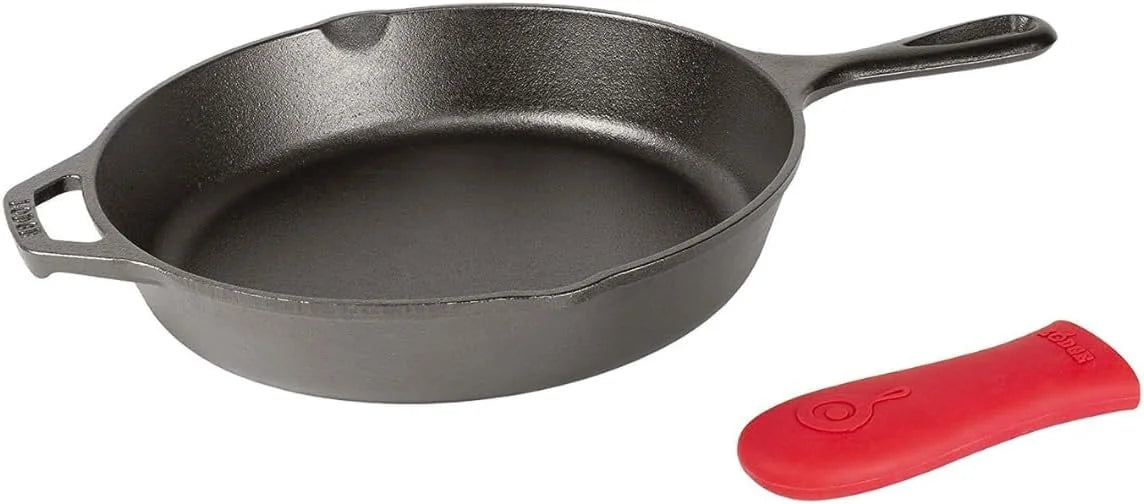 Discount Seasoned Cast Iron Skillet Set 8, 10.25 & 12 Inches - Image 3