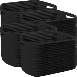Alternative view of Discount Storage Organizing Baskets, 11”Lx9”Wx8”H Woven Baskets for Storage Toys, Towels, Books