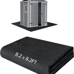 Discount 6x4FT Outdoor Storage Shed Floor Mat, Tent Carpet for Camping Furniture