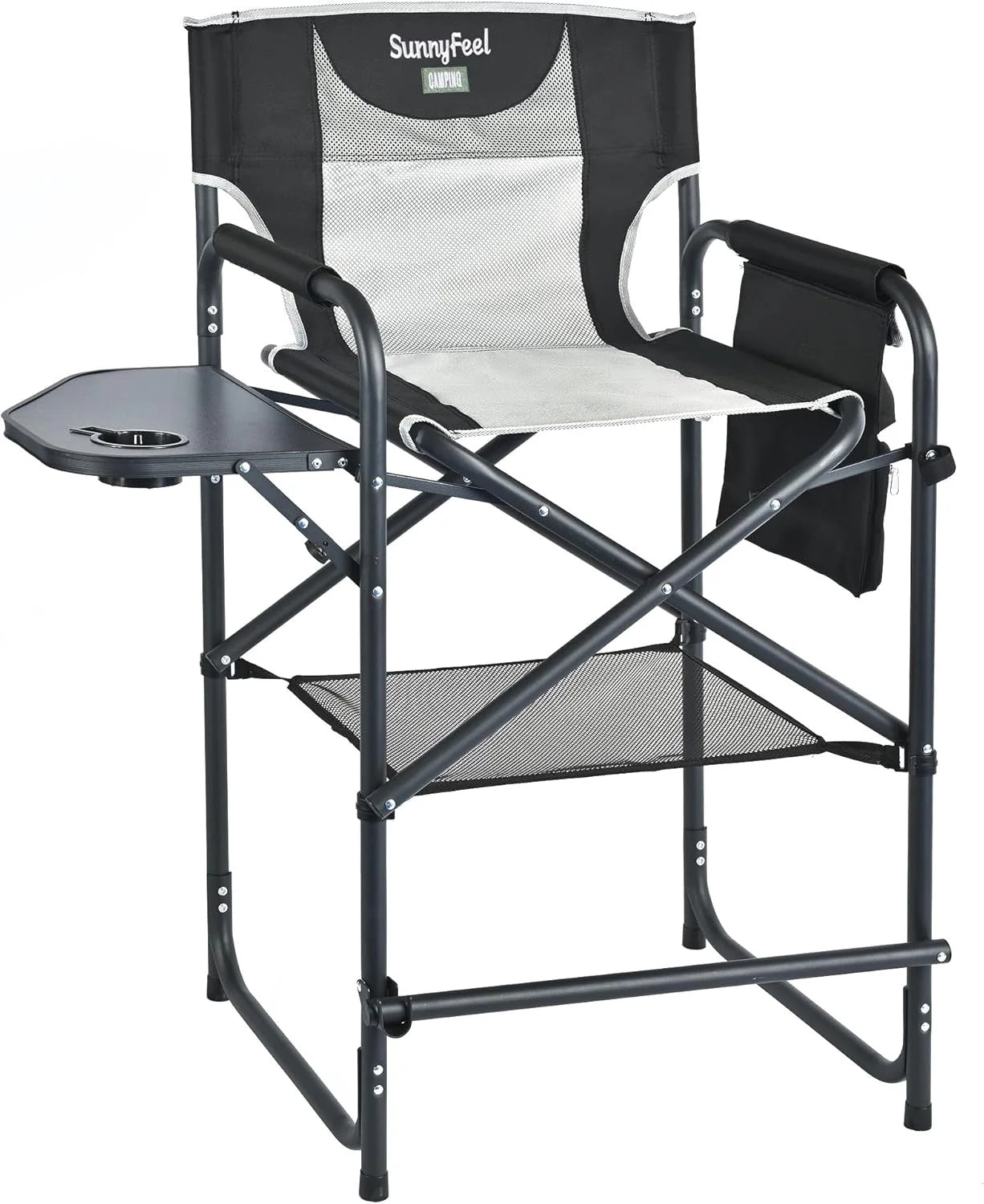 Discount SUNNYFEEL Camping Directors Chair, Heavy Duty, Oversized Portable Folding Chair with Side Table - Image 18