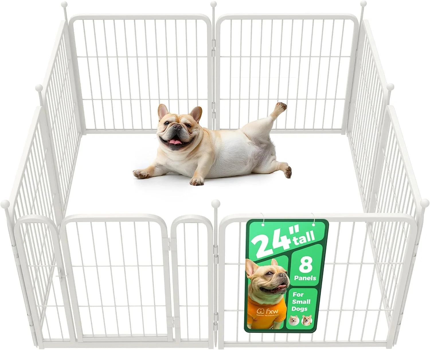 Discount Rollick Dog Playpen, Indoor, 24 H, 8 Panels - Image 36