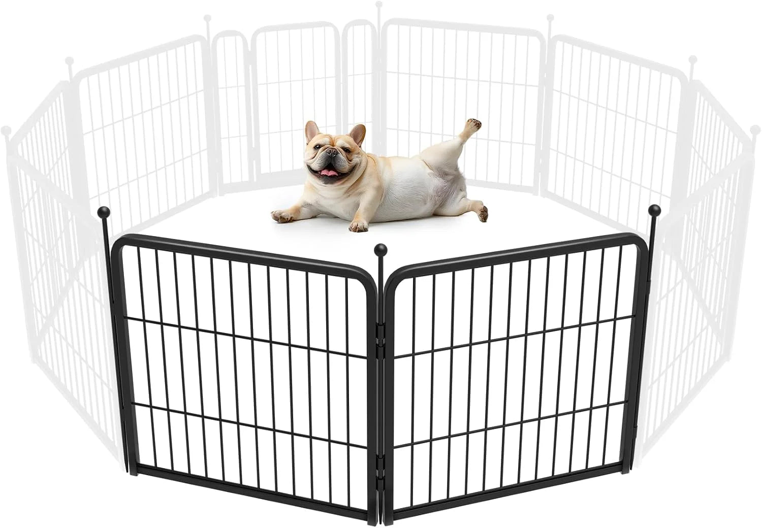 Discount Rollick Dog Playpen, Indoor, 24 H, 8 Panels - Image 64