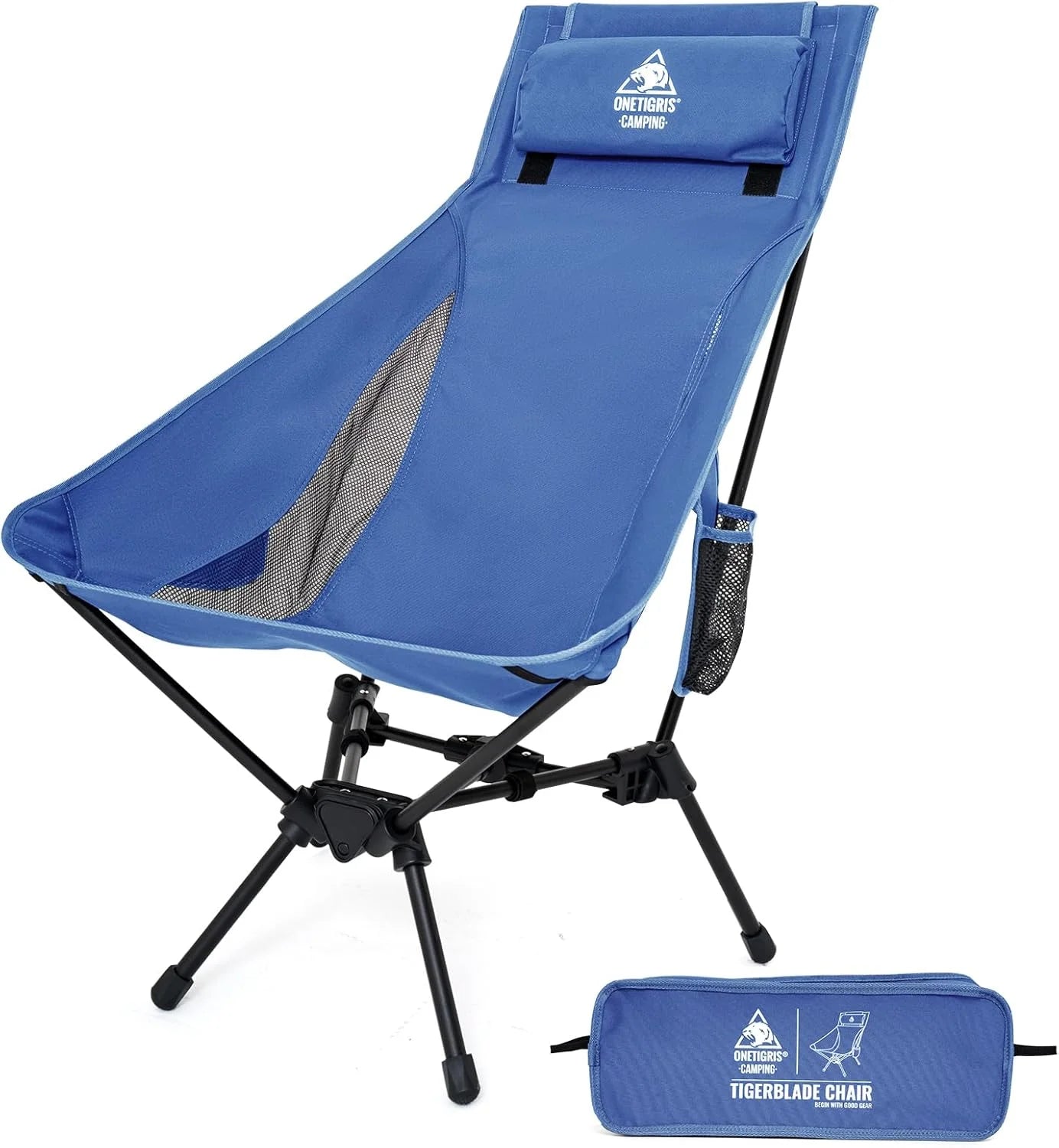 Discount ONETIGRIS Tigerblade High Back Camping Chair with Pillow Design, Comfortable Widened Seat Folding Chair - Image 4