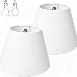 Discount Empire Beige Linen Lamp Shades Set of 2