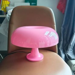 Discount Anykonio Orange Mushroom Lamp, Bulb Included, Mid Century Modern Table Lamp for Bedroom
