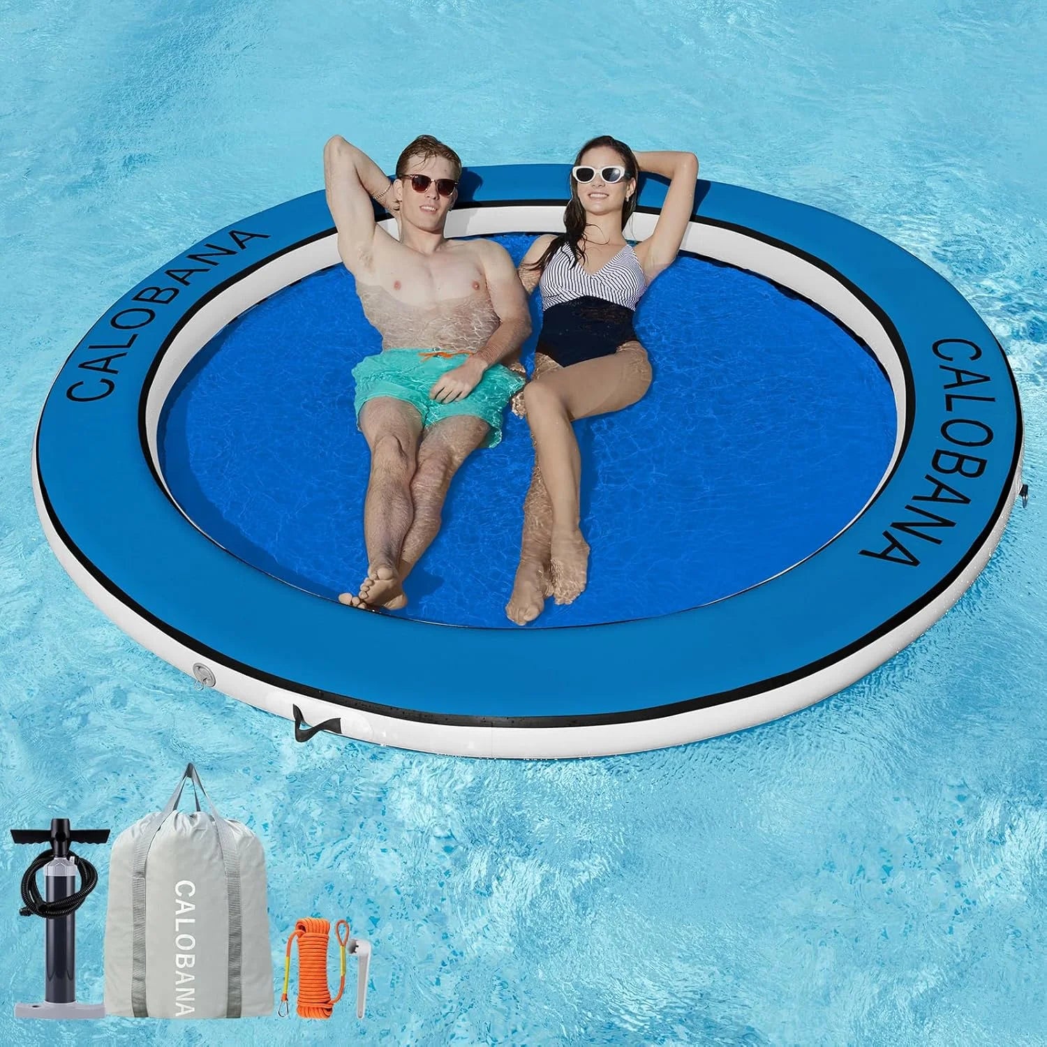 Discount Inflatable Water Hammock for Adults Lake Party Multi Person - Image 7