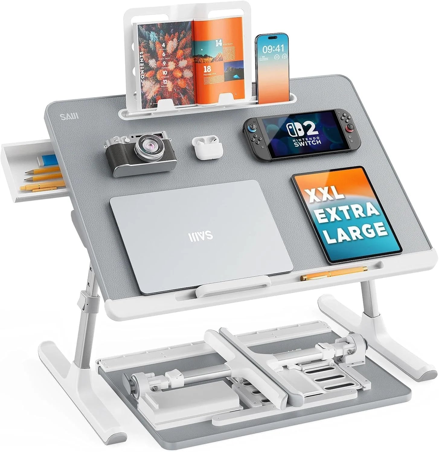 Discount Bed Tray Desk, SAIJI X-Large Adjustable Laptop Table - Image 2