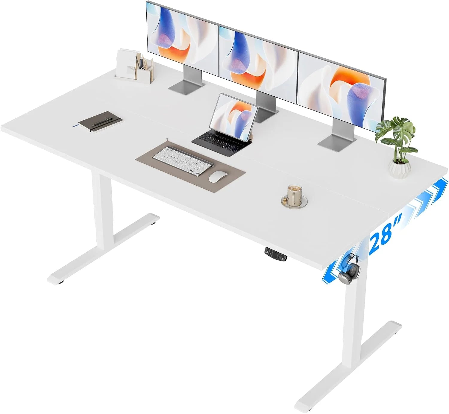 Discount Electric Standing Desk, 48 x 24 Inches Height Adjustable Desk - Image 37