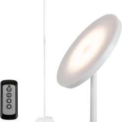 Discount LED Torchiere Floor Lamp with Remote, Dimmable
