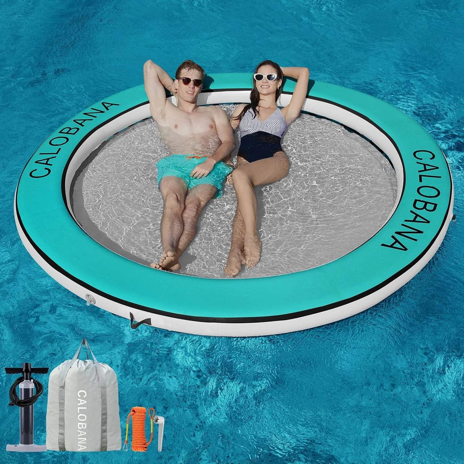 Discount Inflatable Water Hammock for Adults Lake Party Multi Person - Image 11